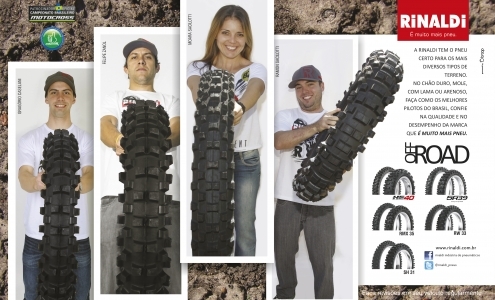 A Rinaldi tem o pneu certo para os mais diversos tipos de terreno